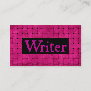Affärskortet Writer Rosa Woven Visitkort