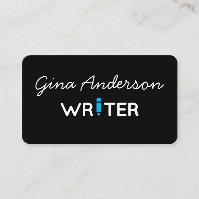 Affärskortet Writer Visitkort (Framsida)