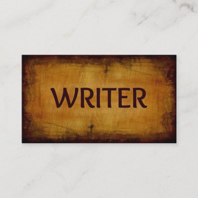 Affärskortet Writer Visitkort (Framsida)