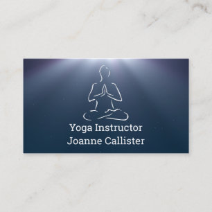 Affärskortet Yoga eller Pilates Instruktör Visitkort