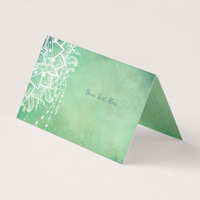 Affärskortet Yoga Instructor Mandala Visitkort (Framsida)