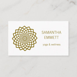 Affärskortet Yoga Instructor Minimalist Mandala Visitkort