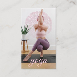 Affärskortet Yoga Instructor Photo Visitkort