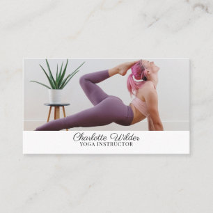Affärskortet Yoga Instructor Photo Visitkort