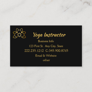 Affärskortet Yoga Instructor Studio Visitkort