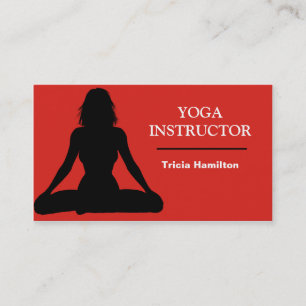 Affärskortet Yoga Instructor Visitkort