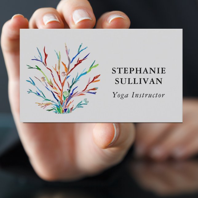Affärskortet Yoga Instructor Visitkort (Skapare uppladdad)