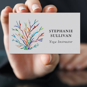 Affärskortet Yoga Instructor Visitkort