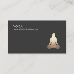 Affärskortet Yoga Meditation Posture Visitkort