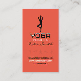 Affärskortet Yoga Teacher/Instructions Visitkort