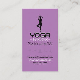 Affärskortet Yoga Teacher/Instructions Visitkort