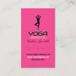 Affärskortet Yoga Teacher/Instructions Visitkort