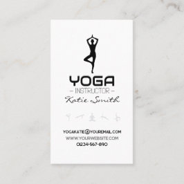 Affärskortet Yoga Teacher/Instructions Visitkort