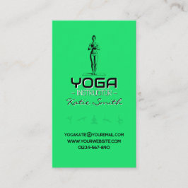 Affärskortet Yoga Teacher/Instruktör Visitkort