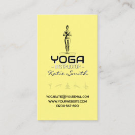 Affärskortet Yoga Teacher/Instruktör Visitkort