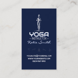Affärskortet Yoga Teacher/Instruktör Visitkort