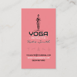 Affärskortet Yoga Teacher/Instruktör Visitkort