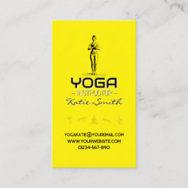 Affärskortet Yoga Teacher/Instruktör Visitkort