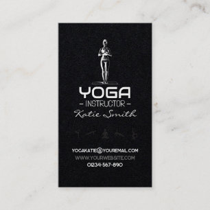 Affärskortet Yoga Teacher/Instruktör Visitkort
