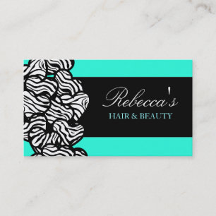 Affärskortet Zebra Hearts Design Visitkort