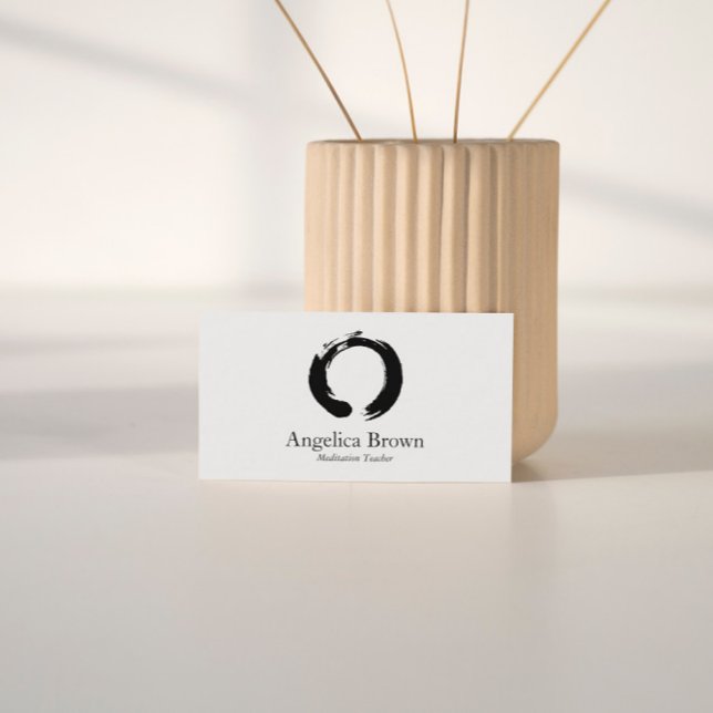 Affärskortet Zen Circle Meditation Visitkort (Skapare uppladdad)