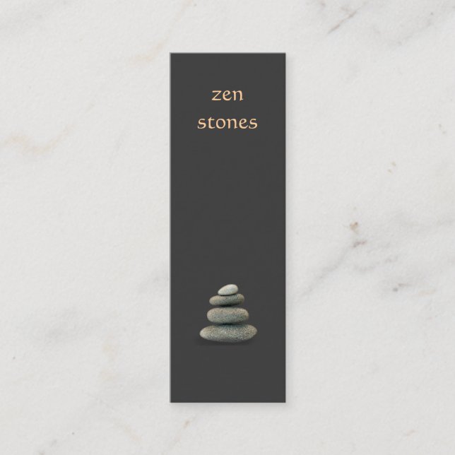 Affärskortet Zen Stones Mini Visitkort (Framsida)