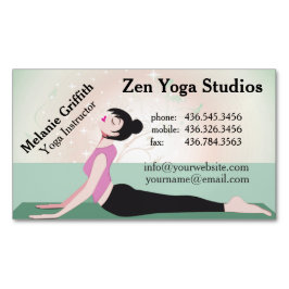 Affärskortet Zen Yoga Instructor/Trainer Magnetic Visitkortmagnet