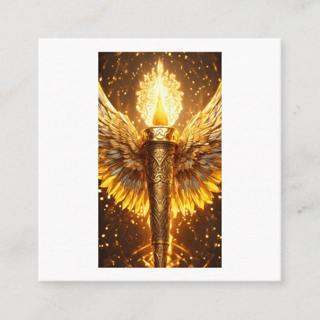 Affärskortets ❤ ❤ fyrkantigt visitkort (Framsida)