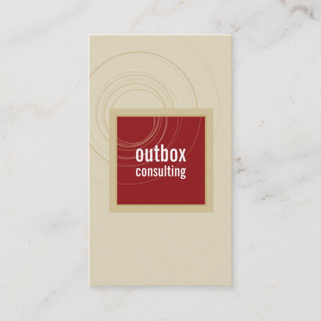 AFFÄRSKORTETS moderna box-maron guld Visitkort (Framsida)