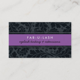 AFFÄRSKORTETS moderna djärva blomstrande lila svar Visitkort