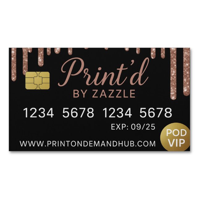 Affärskortets personlighet magnetiska visitkort (Framsida)