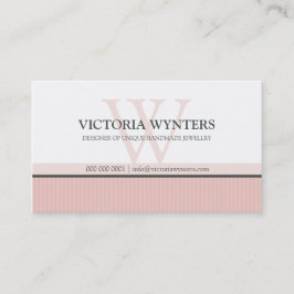 AFFÄRSKORTETS smarta rosa av modern monogram blek Visitkort