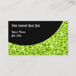 Affärskortmall för Glitz Lime Black Curve Visitkort