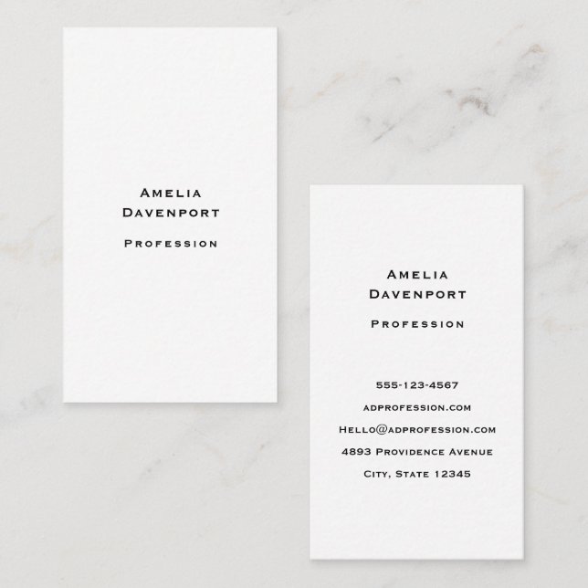 Affärsmall 11b visitkort (Fram/baksida)