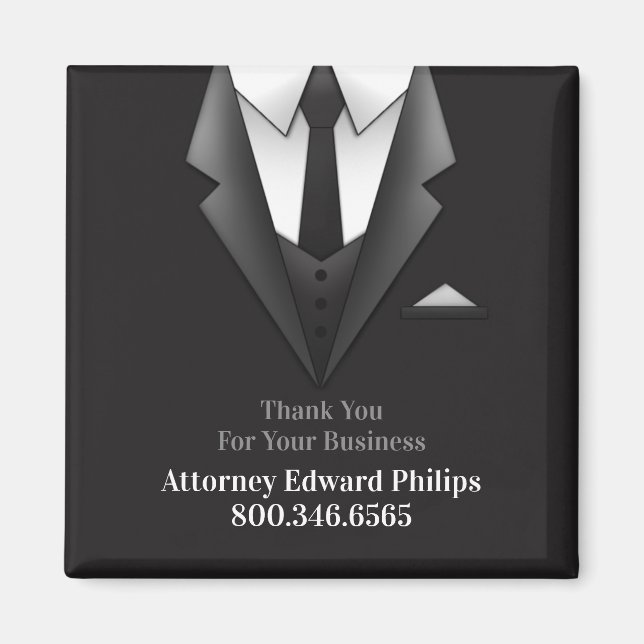 Affärsman Kostym Magnet (Framsidan)