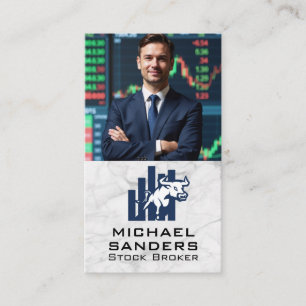 Affärsman Lagrar Finance Visitkort