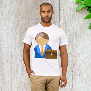 Affärsman och Briefcase Manar T-Shirt