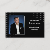 Affärsman Professionell Modern Photo Black