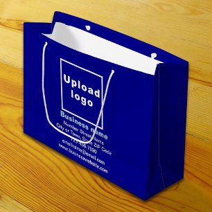 Affärsmärke på Blue Large Storlek Gift Bag