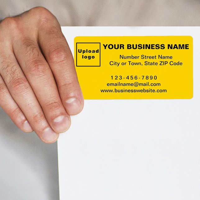 Affärsmärke vid leverans av Gult Fraktsedel (Yellow shipping label with your business brand)