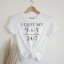 Affärsmässig Grafik T-Shirt - Sluta 9 till 5
