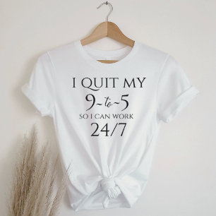 Affärsmässig Grafik T-Shirt - Sluta 9 till 5