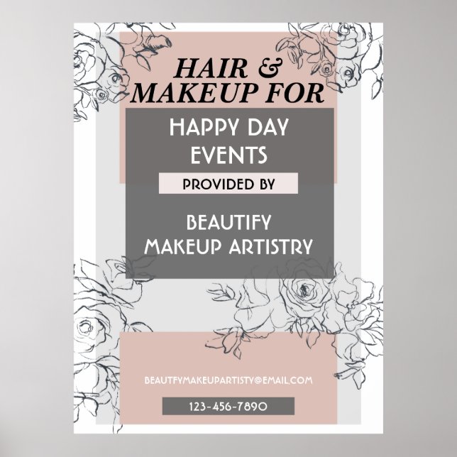 AFFÄRSMÄSSIGT POSTER, HÄNDELSE POSTER, SMÅ FÖRETAG POSTER (Framsidan)