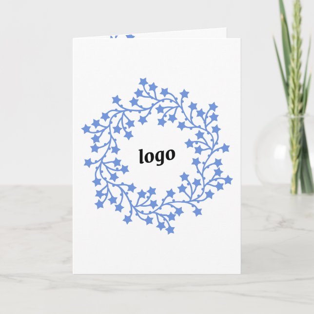 Affärsmätat visitkort för Logotyp av stjärnkrans Kort (Framsida)