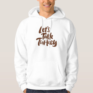 Affärsmöte eller Thanksgiving Lets Lets Prata Turk Tröja Med Luva