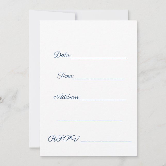 Affärsmöteshändelse Inbjudningar (Baksida)