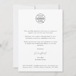 Affärsnota | Logotypen Modern minimalistisk Namnte Anteckningskort