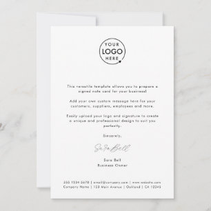 Affärsnota Logotypen Modern minimalistisk Namnte Anteckningskort