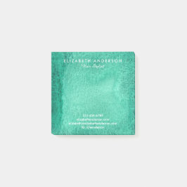 Affärsnoter för grönt av vattenfärgsfisk, post-it