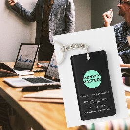 Affärsnyckelkedjor minimerar all svart enkel